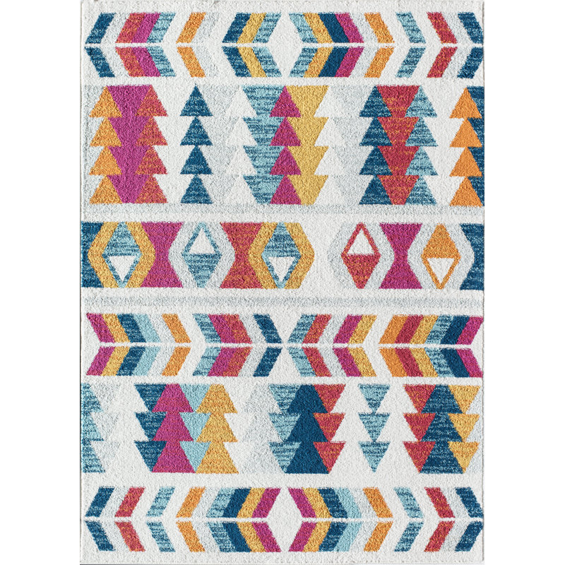 Miko Contemporary Ginger Lemon Area Rug, Rectangle 8' x 10'