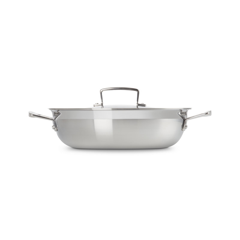 Le Creuset 3-Ply Stainless Steel Shallow Casserole, 26cm/3.5L