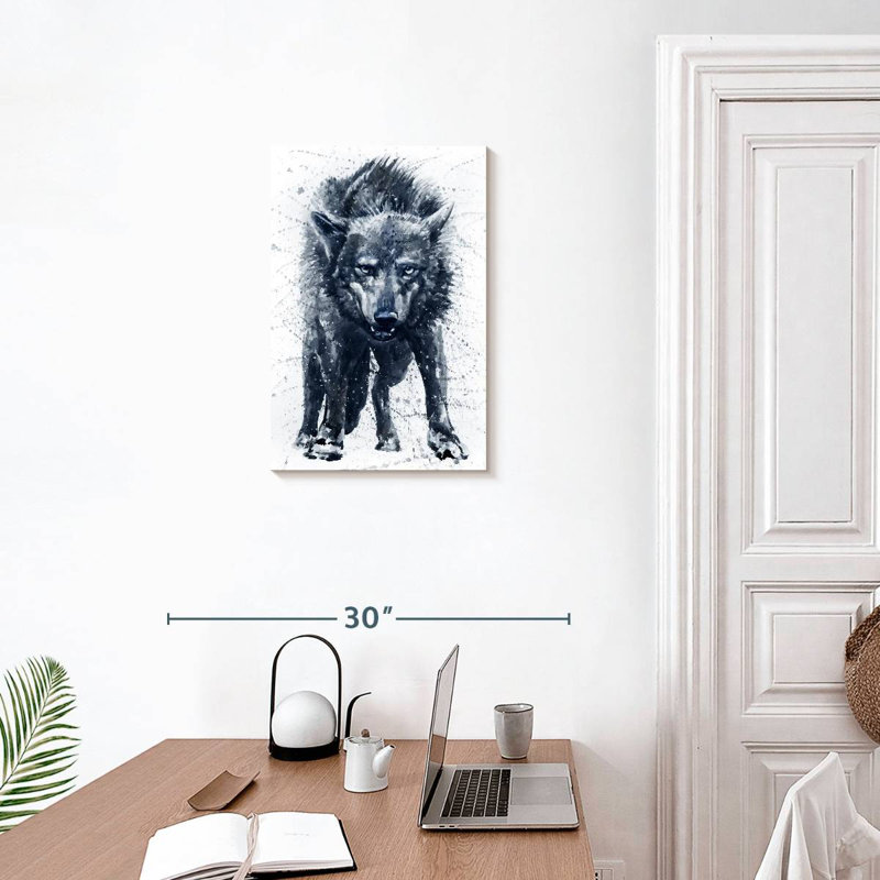 Brampt Angry Wolf, 24" H x 16" W