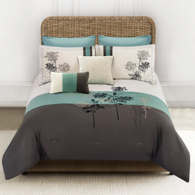  Microfiber 8 Piece Comforter Set
