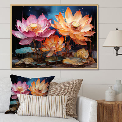 «Lotus Expressionist Vitality I», reproduction sur toile