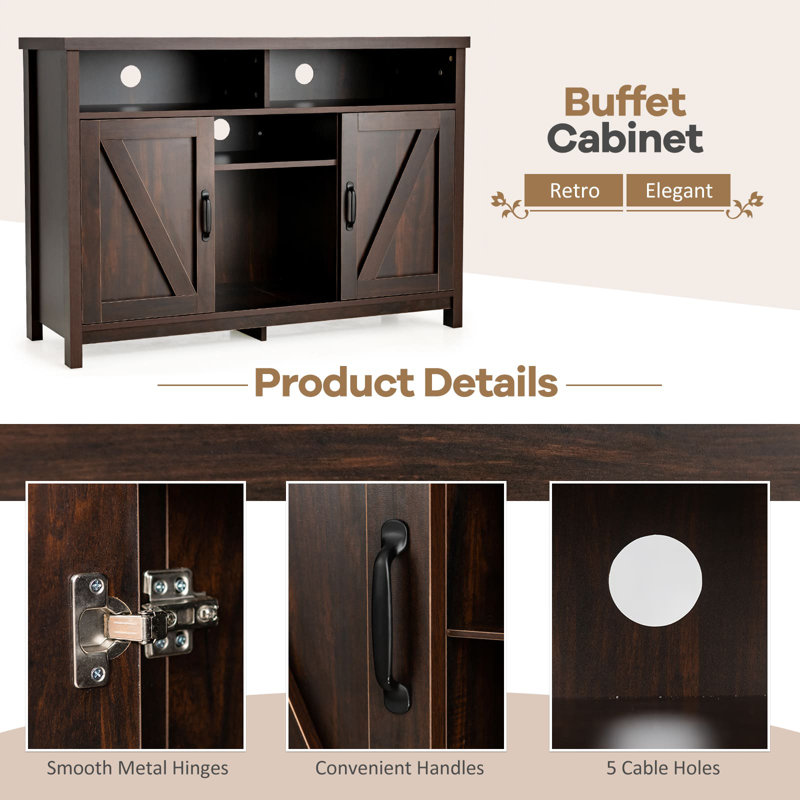 Eudocia 115cm Sideboard, Brown
