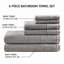 Ensemble 6 serviettes de bain en coton antimicrobien-1314096223