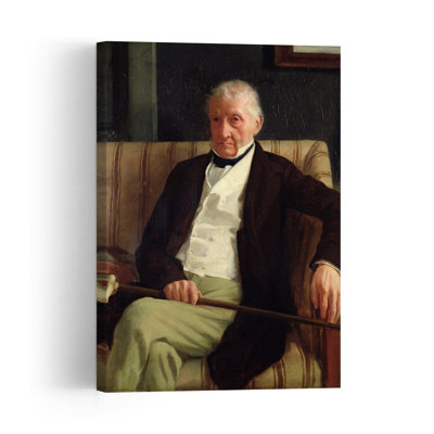 Portrait d'Hilaire Degas, grand-père de l'artiste, 1857. Estampe d'art mural abstraite contemporaine.