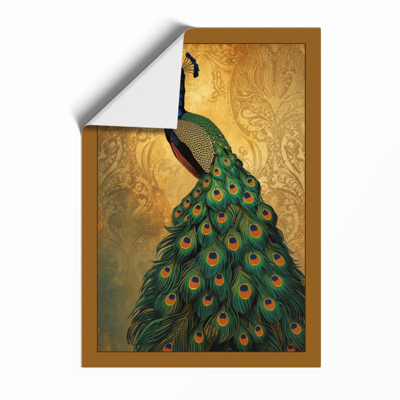 Jewelled Peacock Eclectic - Framed Print, A3 - 42.0 x 29.7 cm, Unframed