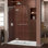 Porte de douche pivotante sans cadre de l 45 po x H 72 po Aqua Ultra