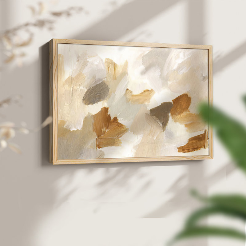Tawny Mix II - Reproduction encadrée - Restickable, H 22 po x l 28 po, Naturel