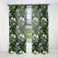 Motif botanique vert forêt - rideau en velours bohémien - obscurcissant - 1 panneau-107575492