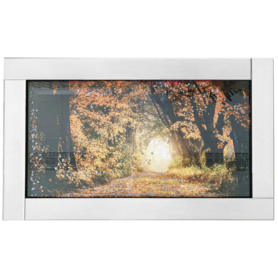 Autumn Woodland Forest - Single Picture Frame Painting on Glass
