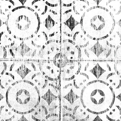 «Black Tile», impression sur toile tendue