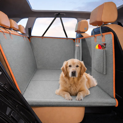 Rallonge de siège arrière pour chiens, housse de voiture pour le dos pour 400 lb, housse de siège arrière, anti-rayures en cuir PU, hamac pour voiture