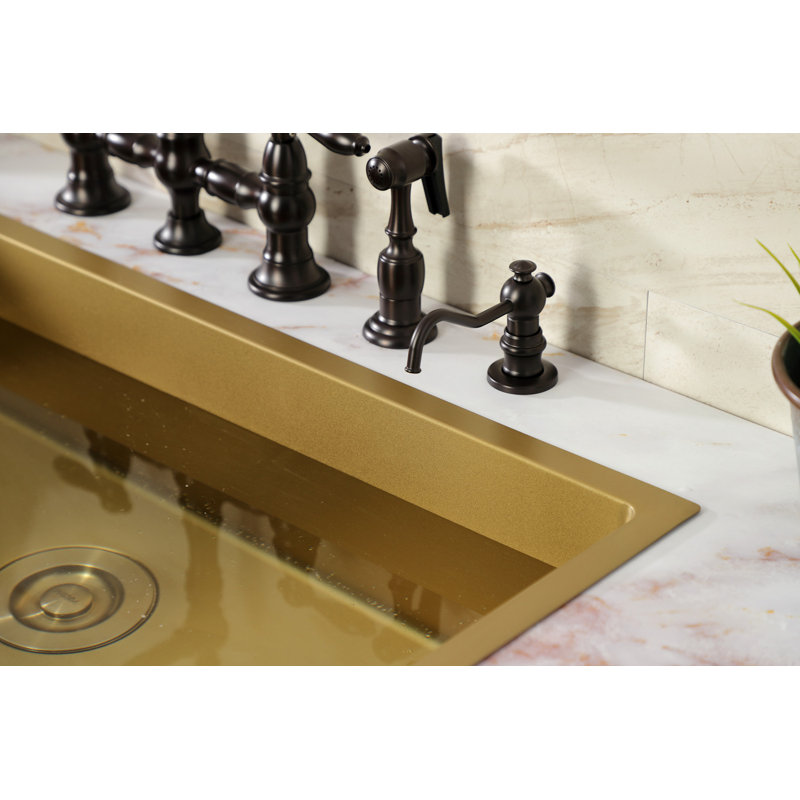 Distributeur de savon décoratif, Bronze huilé