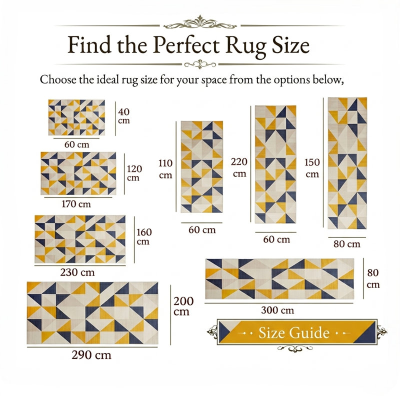 Aspire Homeware Geometric Area Rug Modern Scandinavian Indoor Carpet, Rectangle 160 x 300 cm