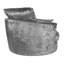 Romelia Velvet Swivel Barrel Chair-903667101