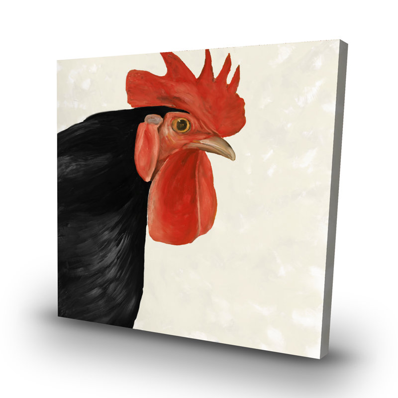 hen - 32"x32" art on canvas