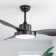 47" 3 ABS Blade Modern Classic Ceiling Fan Light With Three-Tone Lighting, Remote Control Adjustment, And Timing Function