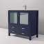 Ensemble de meuble-lavabo D 18,25 po, comptoir en céramique blanche et robinet-210381795-210381799