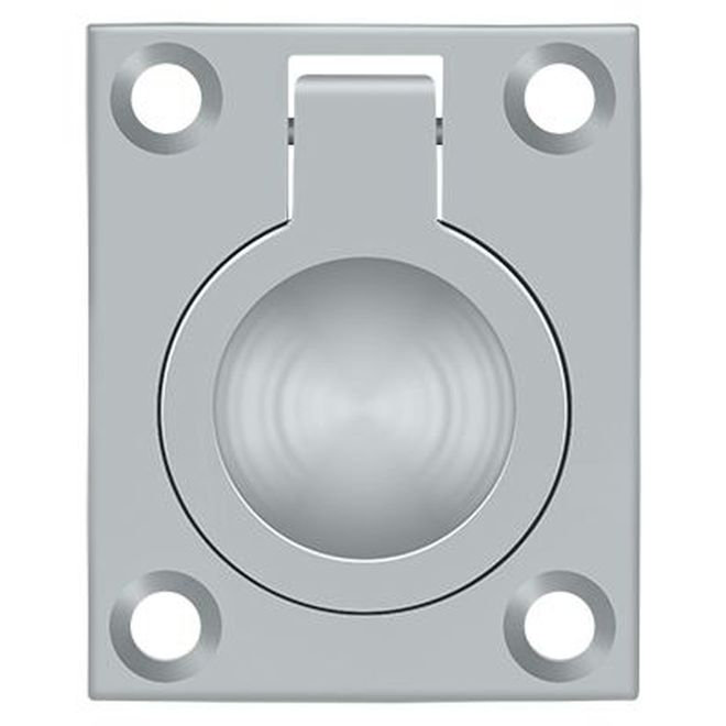 Ring Pull, Brushed Chrome