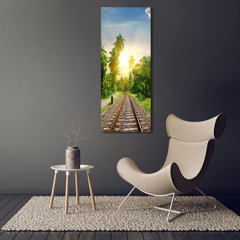 Railroad Tracks - Wrapped Canvas Print