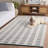 Tapis géométrique en laine / coton à tissage plat 951 Vermont-108596751