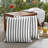 Lidia Striped Indoor/Outdoor Reversible Throw Pillow-444931196
