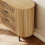 Commode cannelée à 6 tiroirs, commode moderne à profil incurvé-1282941303