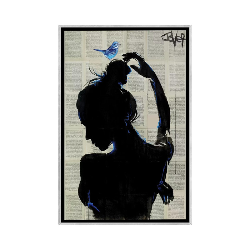 Impression d’art graphique, victorys Hope par Loui Loui, H 26 po x l 18 po x 1,5 po, Toile avec cadre argenté, Aucun mat