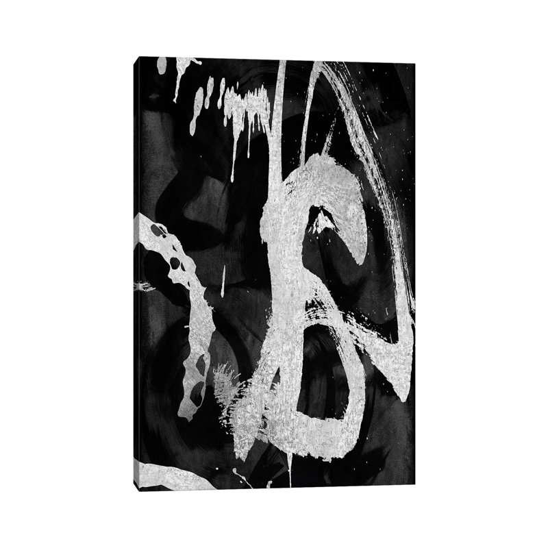 Rambunctious Silver I by Jordan Davila - Wrapped Canvas Print, 20.32 cm H x 30.48 cm W