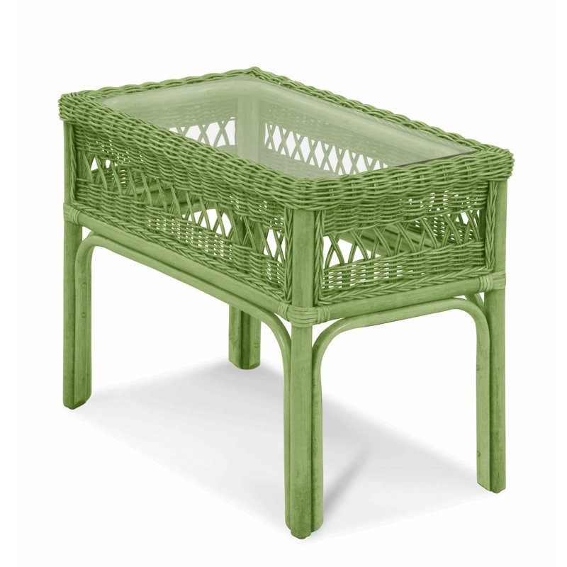Nassau End Table, Celery, 22.5" H x 17" W x 30" D
