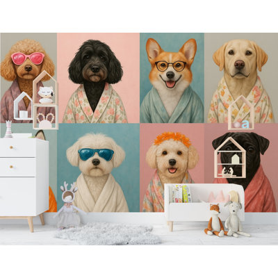 Papier peint pour salon de toilettage pour chien Spa, papier peint adhésif pour chambre de chien