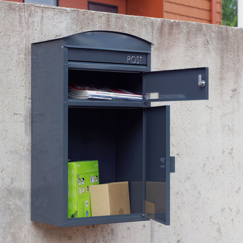 Steel Package Drop with Newspaper Compartment