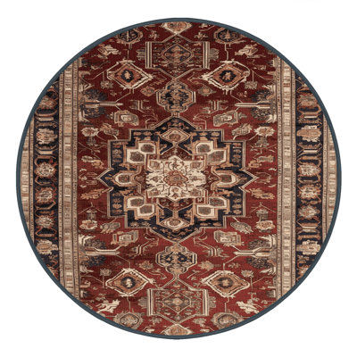 Machine Washable Persian Black Area Rug