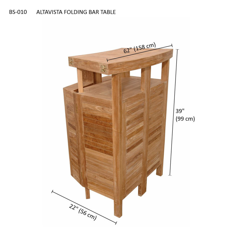 Altavista Teak Home Bar