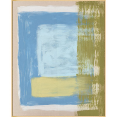 Serenity Colorblock 2 Painting by Lillian August