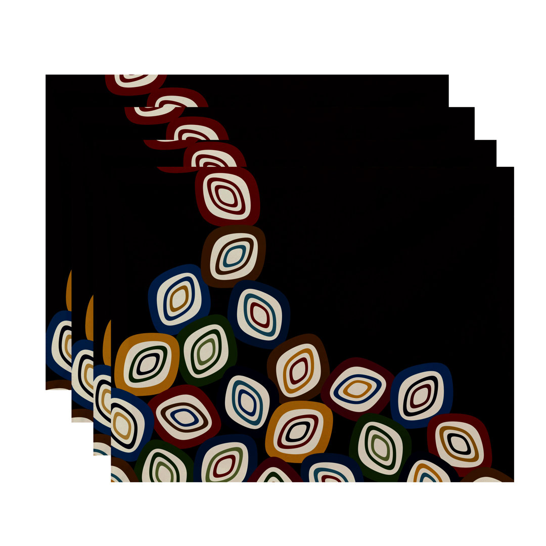 Polyester Geometric Rectangle Placemat e by design 