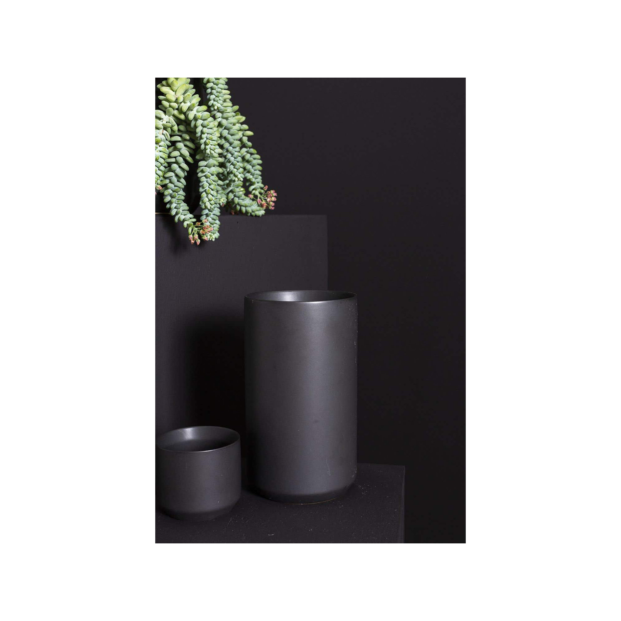 Parsons 8'' Handmade Ceramic Table Vase, Black