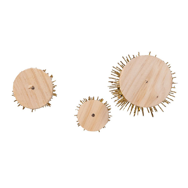 Kurt Adler Gold Glittered Miniature Tree Set, Gold