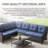 Schutt 8 Person Outdoor Sectional Seating Group with Cushions-344027265