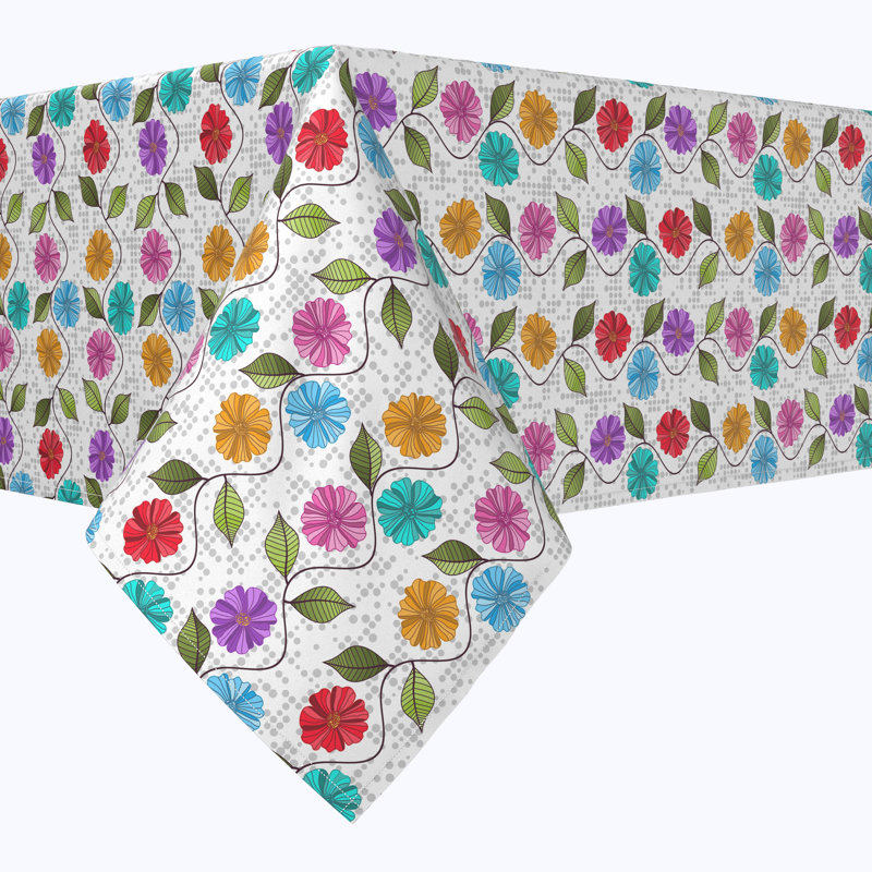 Ivan Floral Square Tablecloth, 84" x 60"