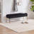 Aghvarth Versatile Tufted Velvet Bench with Gold Metal Legs-1497681449