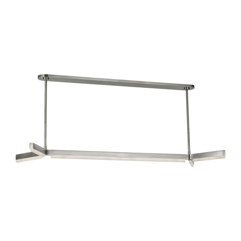 Linea LED Chandelier, Antique Nickel