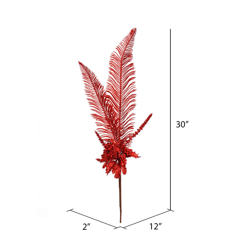 Vaporisateur de Noël artificiel 30 po Vickerman, Rouge
