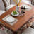 Vintage Style Carved Rubber Wood Dining Table-1726013702