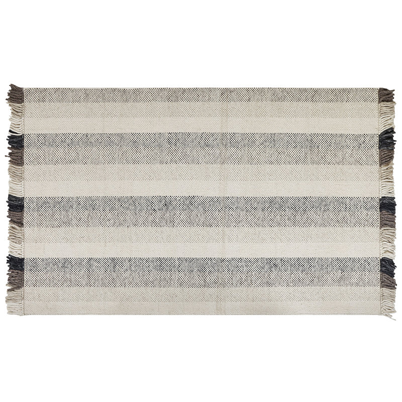 Eldred Striped Hand Woven Area Rug, Rectangle 140 x 200cm