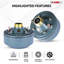 Haut-parleur de compression à 5 cœurs 2 po Tweeter à pavillon 600W titane diaphane 16 Ohms 18 Tpi