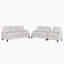 Ensemble de canapés de salon modernes 3 pièces comprenant canapé modulaire, causeuse et fauteuil, idéal pour le confort et le style d'un appartement-387625985