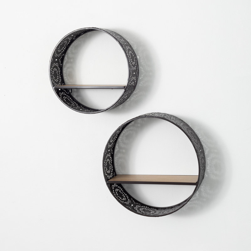 Madie Circle Floating Shelf