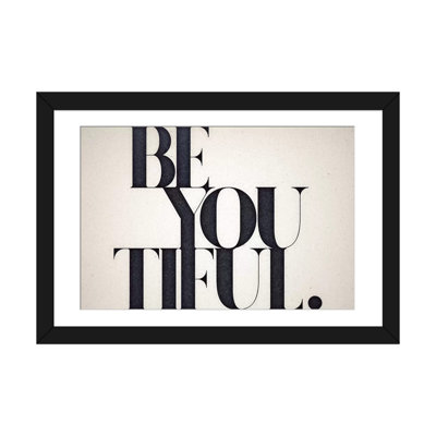 «Be You Torable», art textuel sur toile