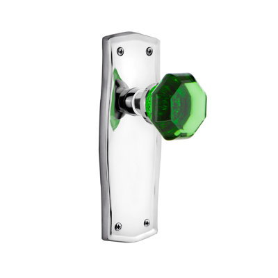 Prairie Plate with Waldorf Emerald Door Knob