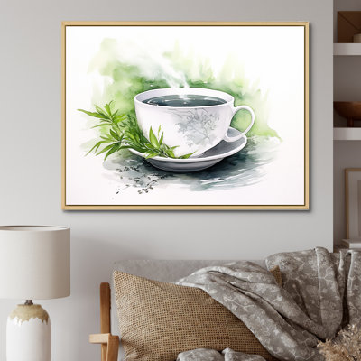 «White Oriental Tea Elegance - China», art mural